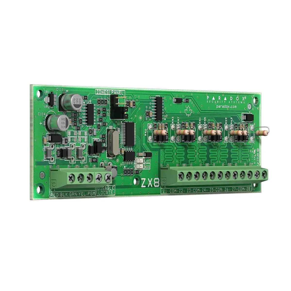 Paradox ZX8 zónabővítő-modul PGM kimenet max 16 zóna EVO MG SP #3