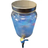 2 db csapos üveg italadagoló álvánnyal #2