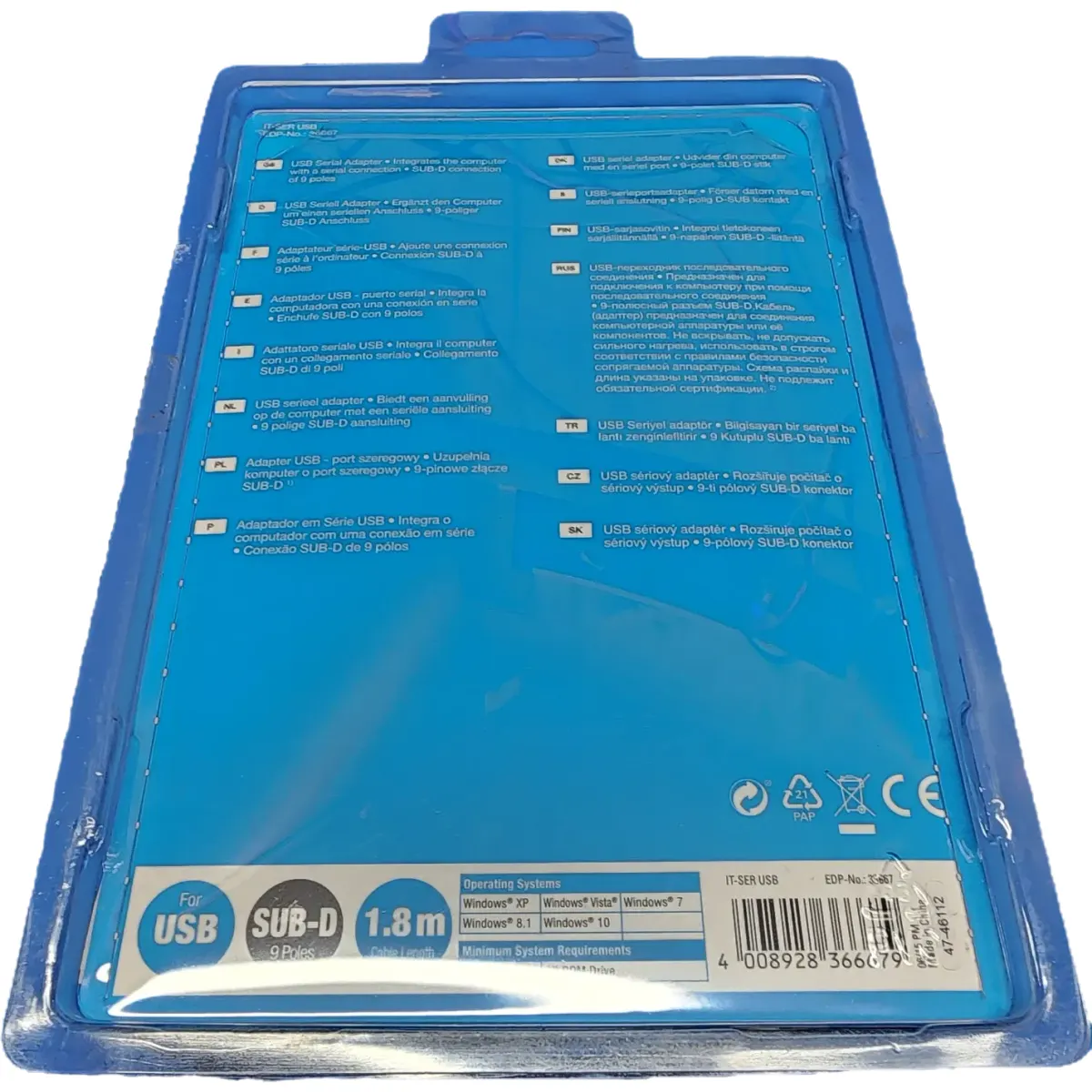 Vivanco USB-VGA adapter 1,8m fekete #2