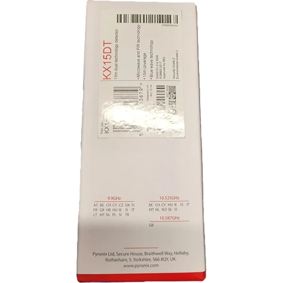 Pyronix Mozgásérzékelő KX15DT2 Beltéri PIR MW Dual maga alá lát 15m állítható érzékenység Blue Wave #3