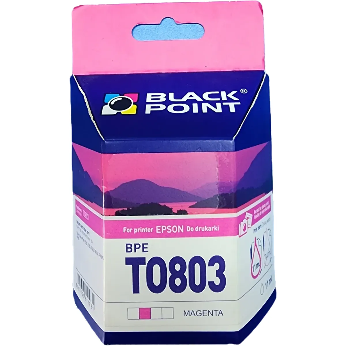 Utángyártott Black Point Epson T0803 Magenta tintapatron #1