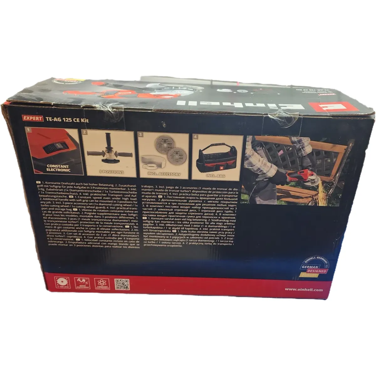 Einhell TE-AG 125 CE Kit Sarokcsiszoló szett #7