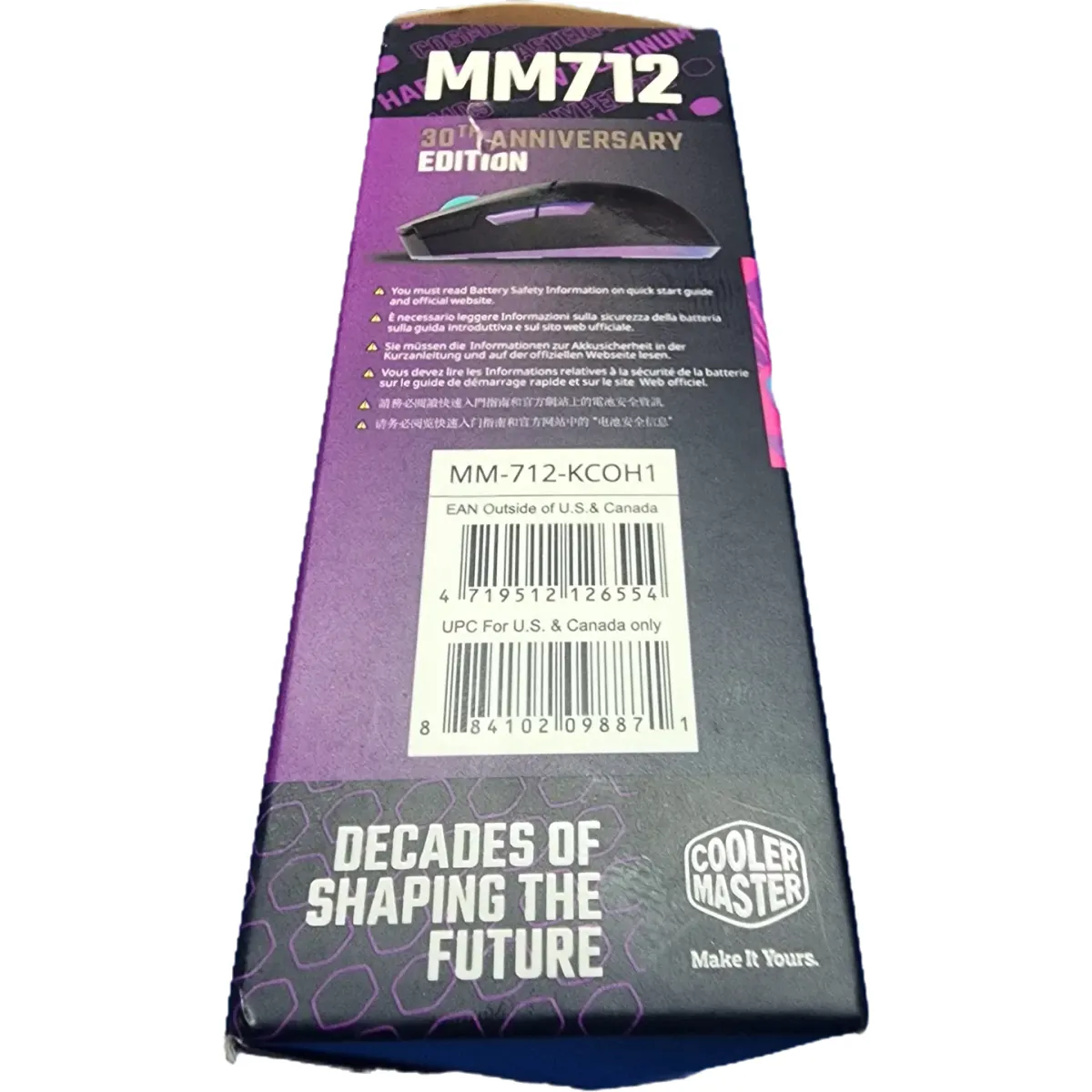 Cooler Master MM712 30th Anniversary Edition Egér #5