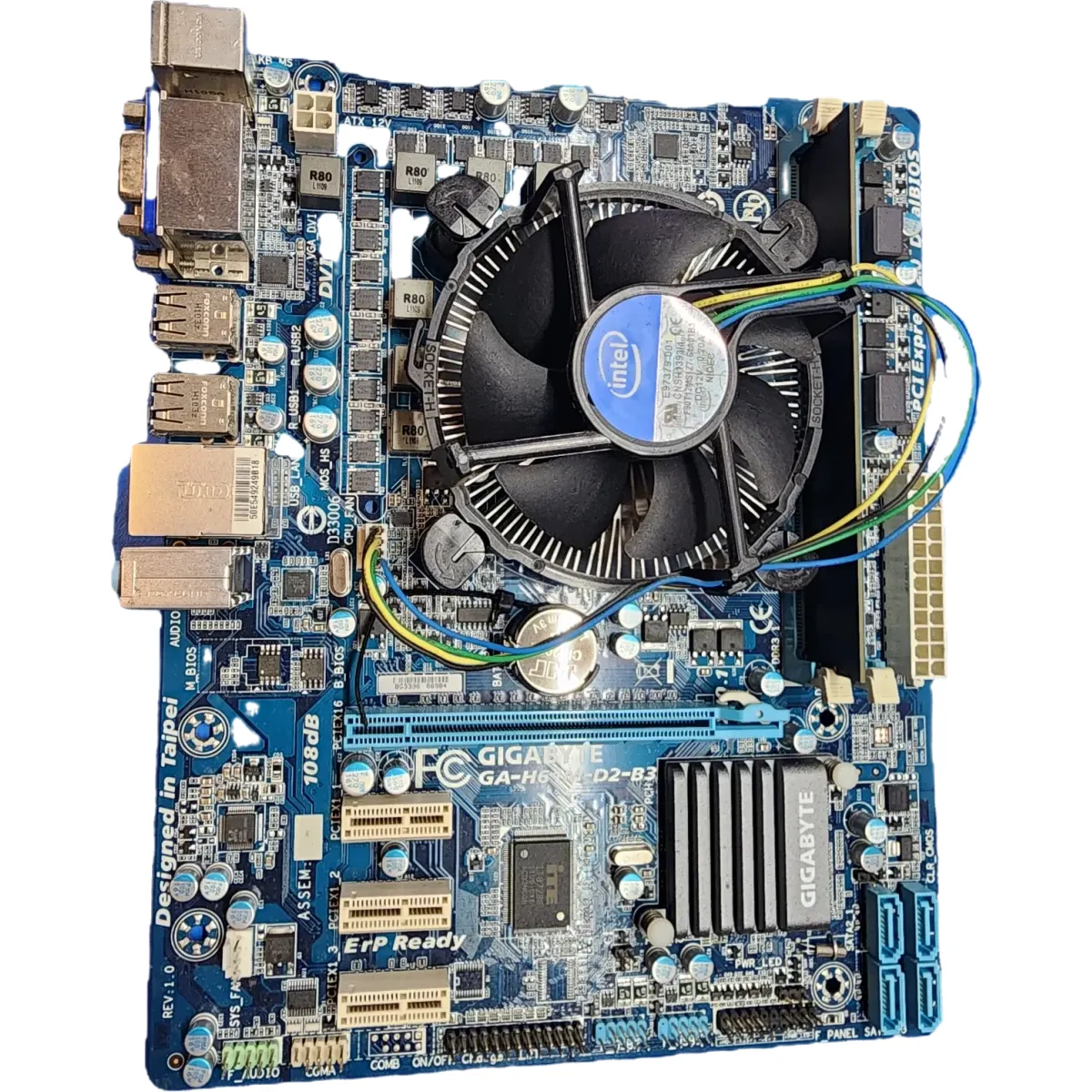 Gigabyte GA H61M-S1 REV 1.0 alaplap Core i3-2100 3.10GHz H61 1155LGA 1x4GB DDR3 Intel HD Graphics Félgép #1