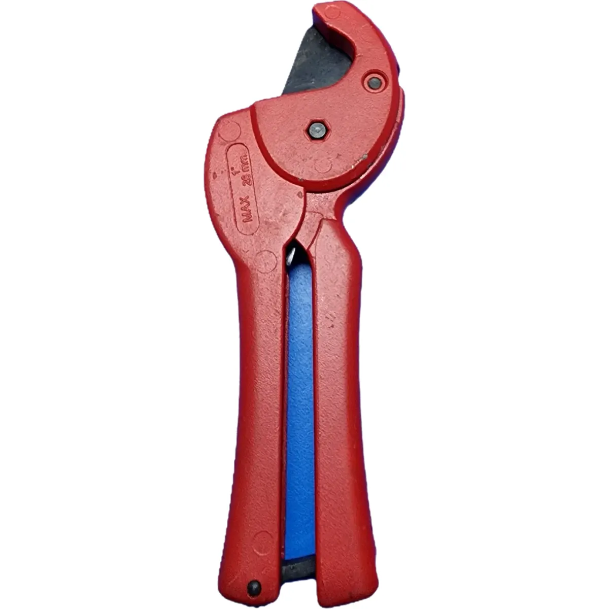 Műanyagcső vágó olló 26mm piros #3