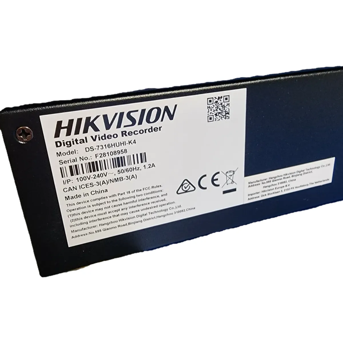 Hikvision DS-7316HUHI-K4 7300 Series Turbo HD rögzítő 32/16 csatorna 4K 8MPx 4 HDD #6