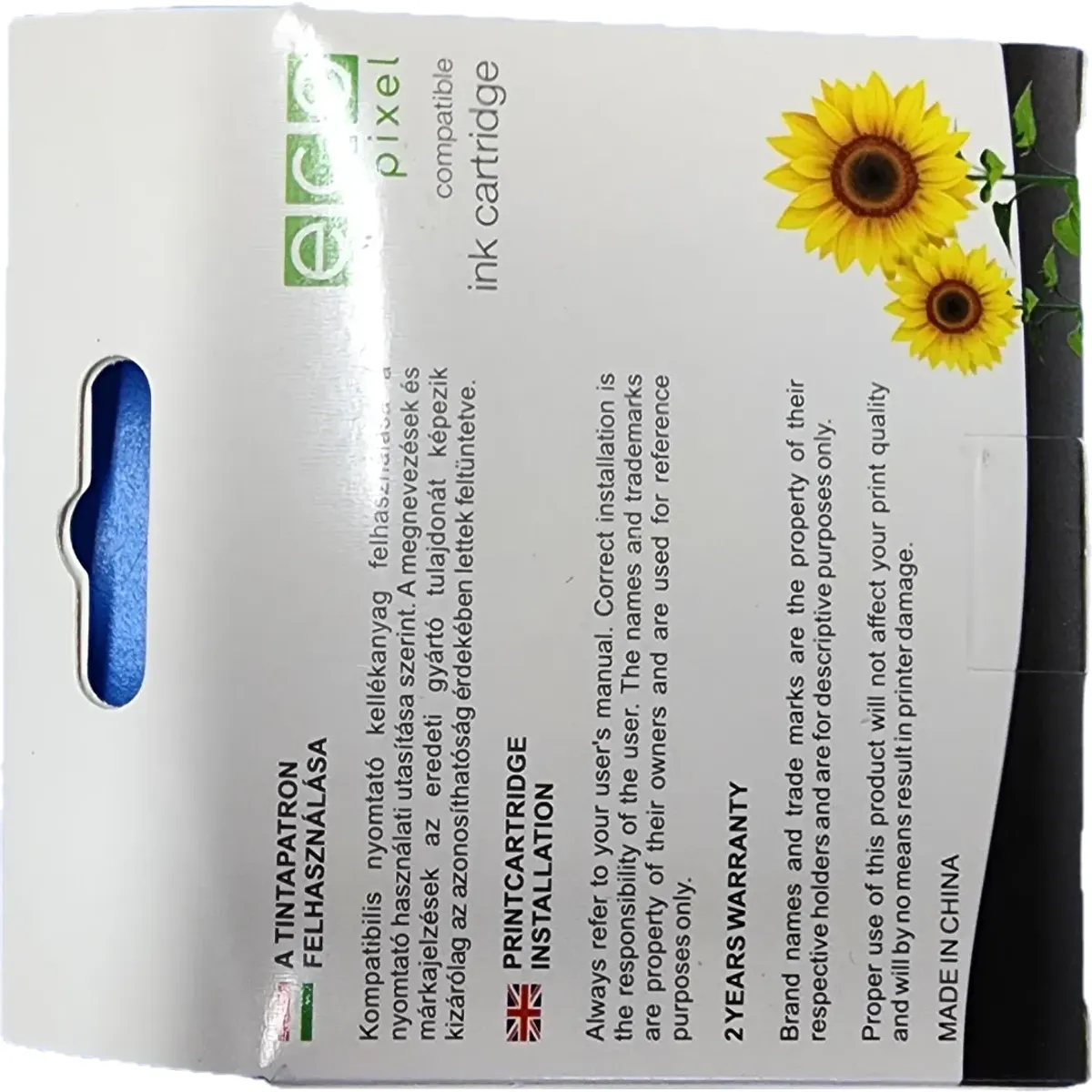 Ecopixel Utángyártott Epson T802 tintapatron Cyan #2