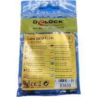 Delock kábel SATA FLEXI 6 Gb/s 20 cm fekete fém #2
