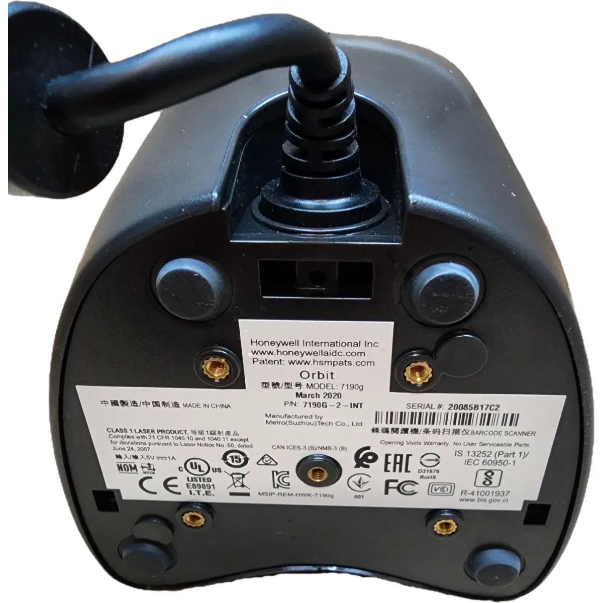 Honeywell 7190g Orbit asztali vonalkódolvasó omnidirekcionális fekete USB #4