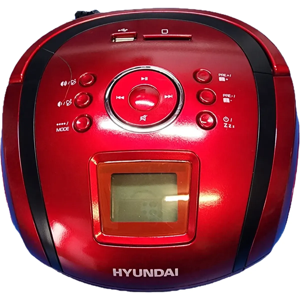 Hyundai TR 1088 SU3RB USB-rádió hordozható sztereó lejátszó piros #1
