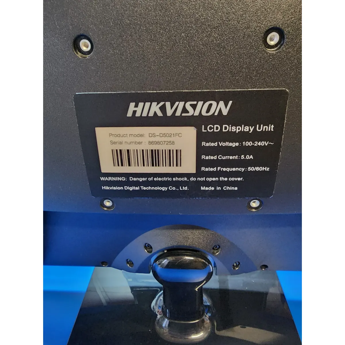 Hikvision DS-D5021FC 21" Monitor LCD 1920×1080 HDMI VGA BNC hangszóró VESA fekete #3