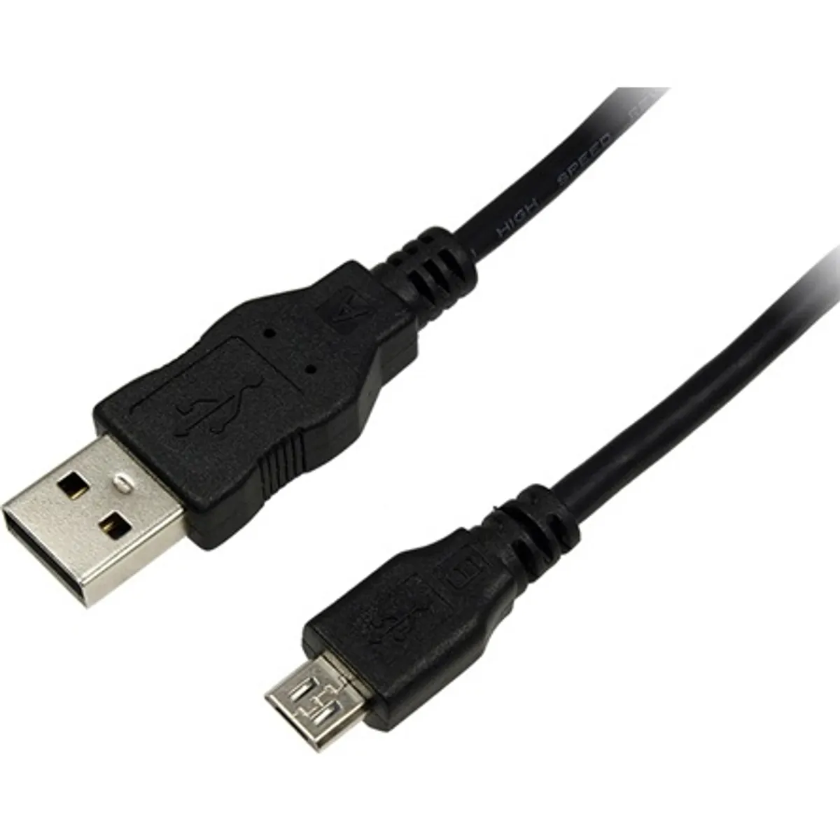 LogiLink USB-A 2.0 -> USB-B 2.0 micro M/M adatkábel 1m fekete #1