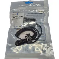 Blue Star 1A microUSB autós szivargyújtó töltő spirál kábellel