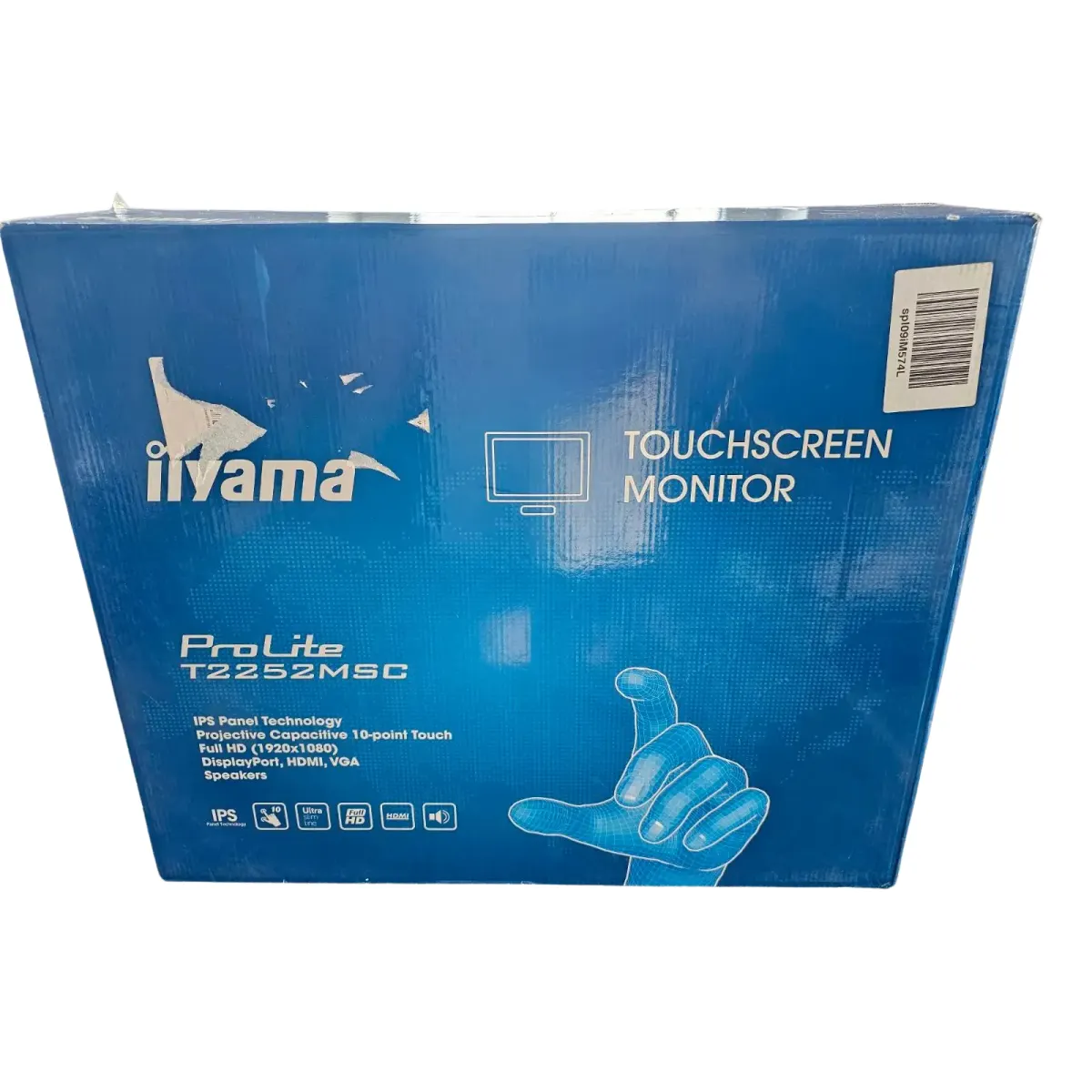 Iiyama ProLite T2252MSC 22" Monitor IPS touch screen érintőkijelző talp nélkül 1920x1080 HDMI DP VGA VESA #5