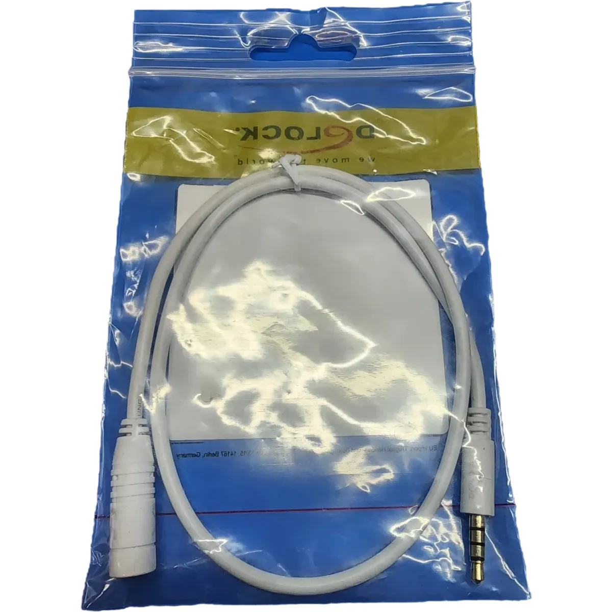 Delock audió toldó kábel 4 pol.3.5mm sztereó jack dugó/aljzat csatlakozókkal Iphonehoz fehér #3