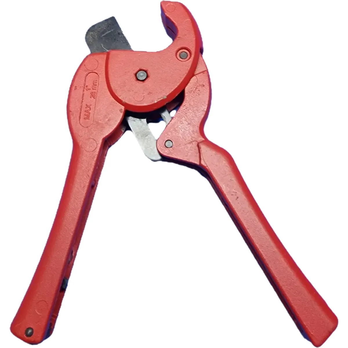 Műanyagcső vágó olló 26mm piros #1