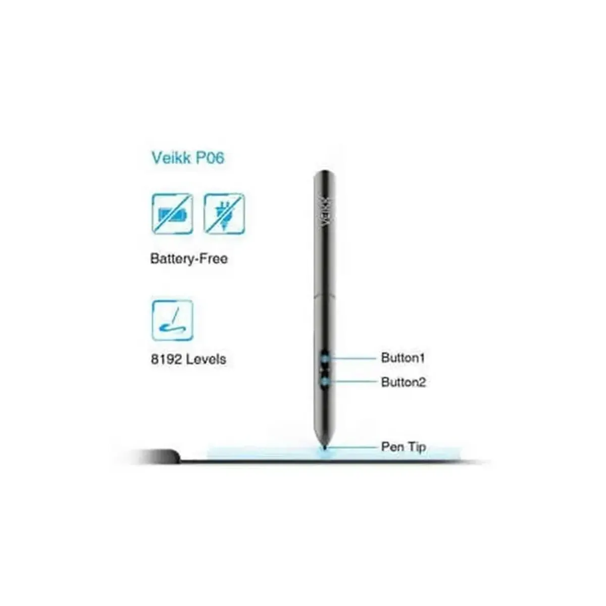 VEIKK S640 Grafikus rajztábla #2