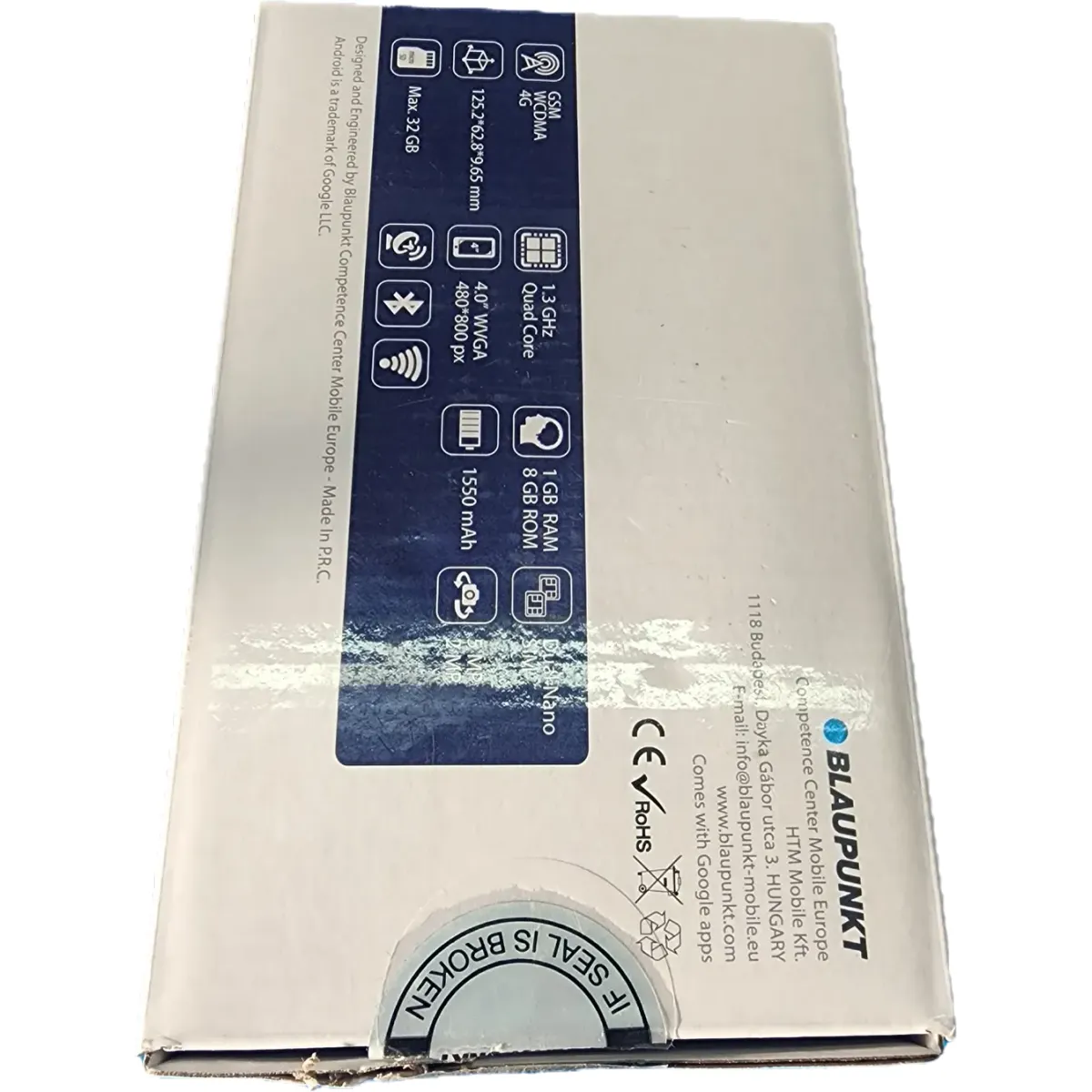 Blaupunkt SF04 4" Mobiltelefon 1/8GB Dual SIM 1550mAh szürke #2