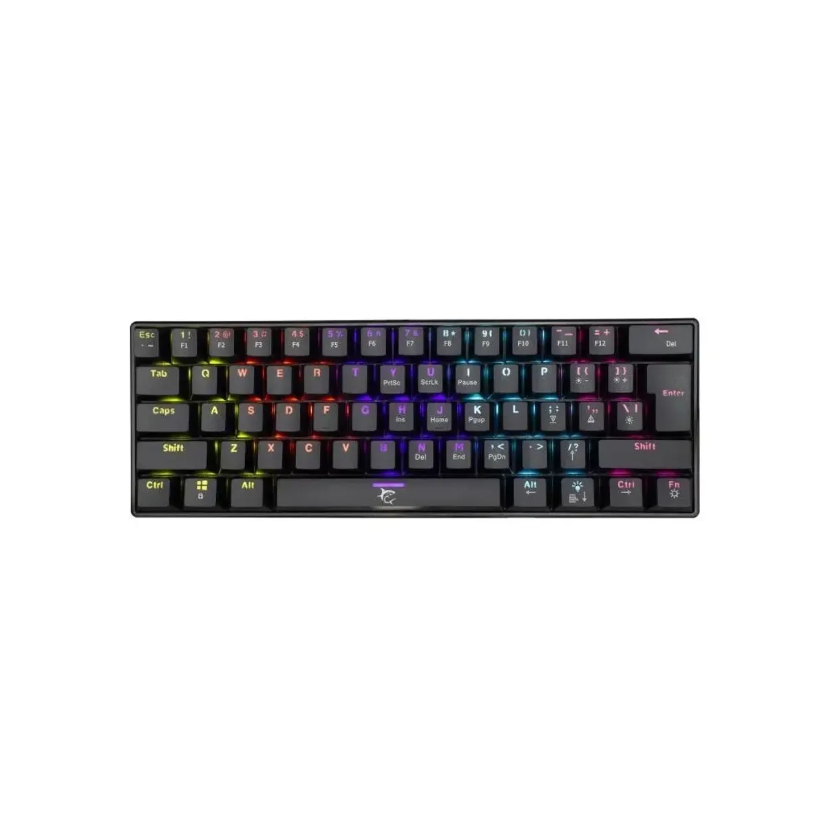 White Shark GK-2022B/BR-HU SHINOBI 60% MAGYAR mechanikus barna switch gamer billentyűzet fekete #1