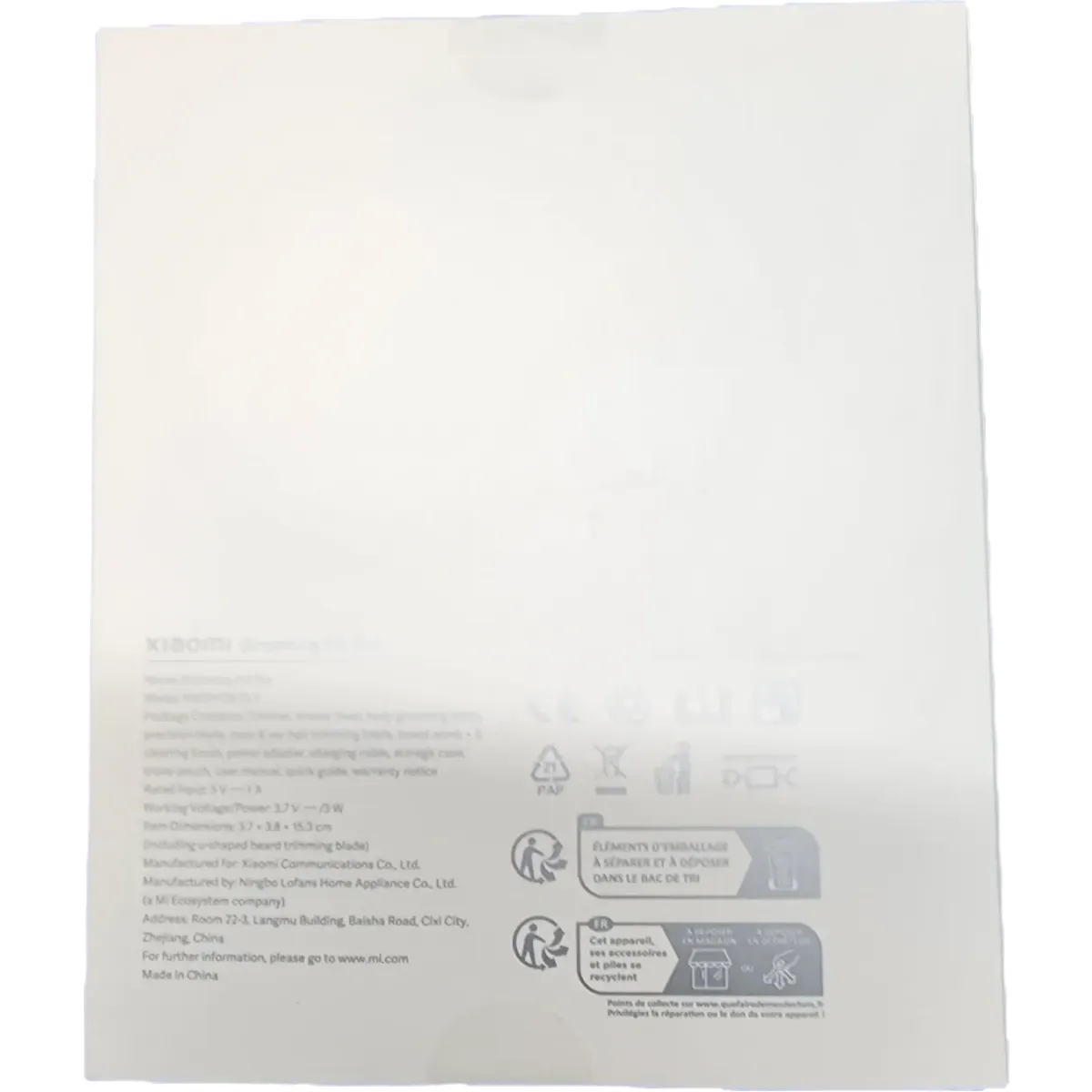 Xiaomi Grooming XMGHT2KITLF Kit Pro hajvágó 90 perc üzemidő 40 hosszbeállítás 23x4x15cm fekete #5