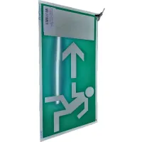 Vészkijárat jelző tábla kétoldalas 30x15 cm #2