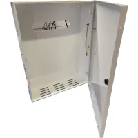 Üres riasztó fémdoboz központdoboz 335x440x100mm fehér #2