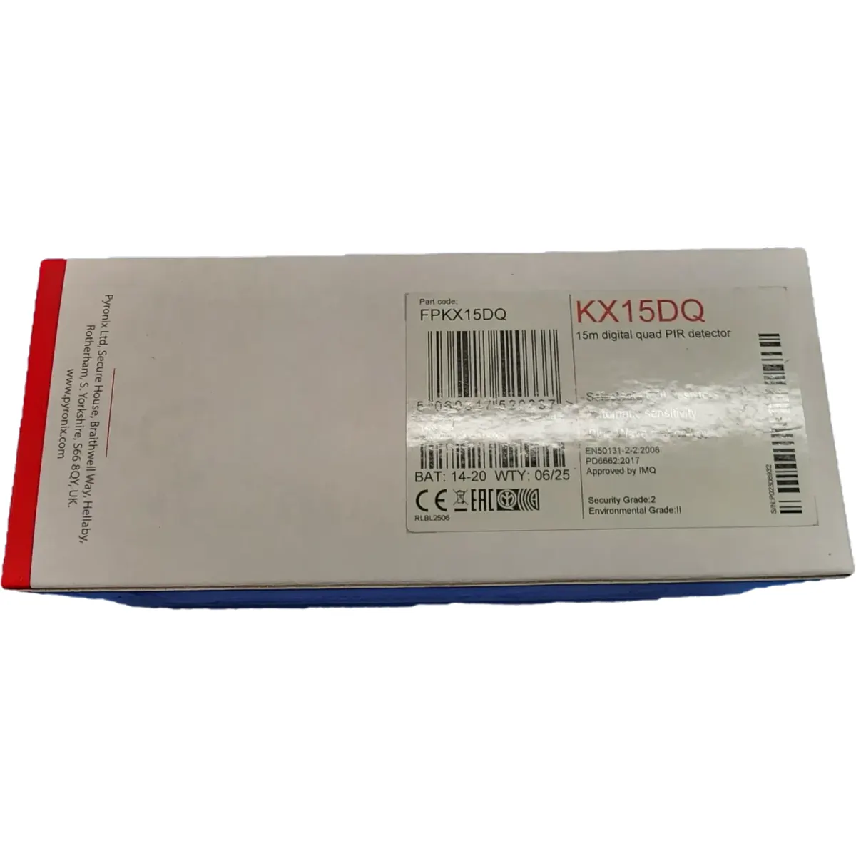 Pyronix Mozgásérzékelő KX15DQ beltéri PIR QUAD elem maga alá lát 15m Auto érzékenység Blue Wave #3