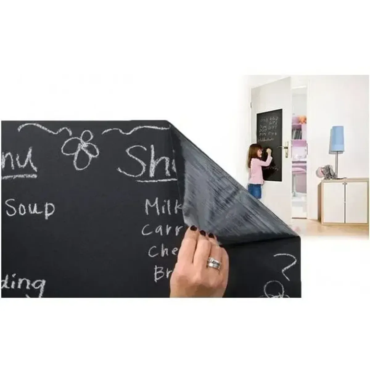 United Office Táblafólia 45 x 200 cm Fekete #2