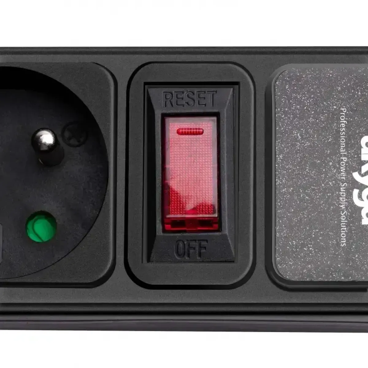 Akyga Túlfeszültségvédő elosztó hosszabbító 3m - AK-SP-05B fekete #4