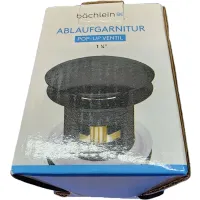 Bächlein felnyitható lefolyószerelvény túlfolyóval mosogatókhoz és mosdókagylókhoz - Fekete #1