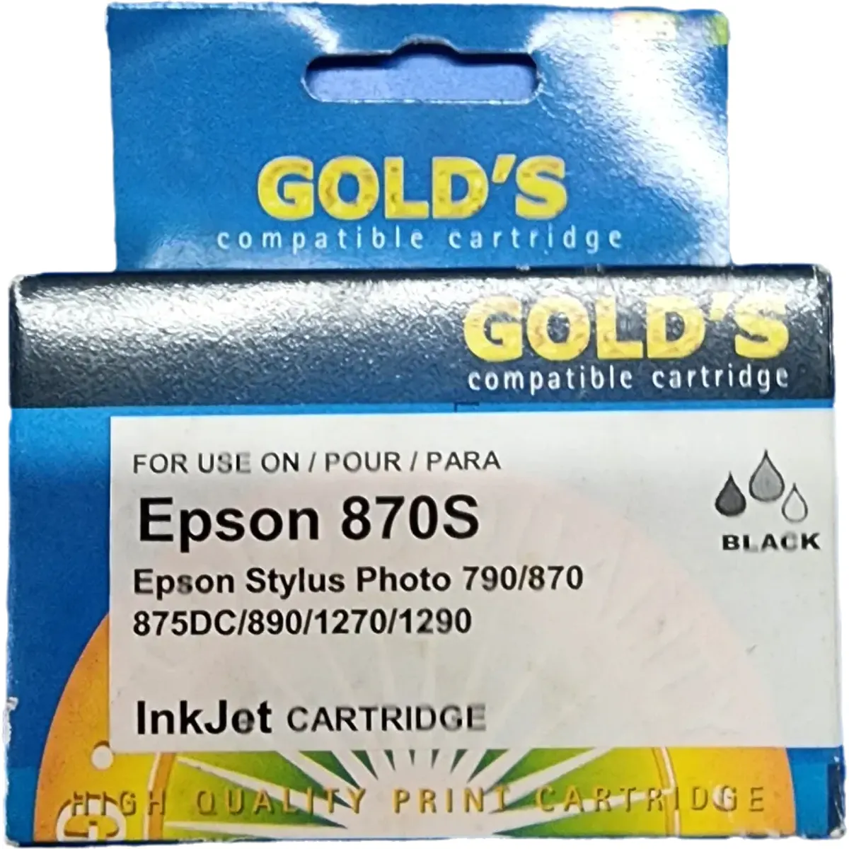 Gold's Epson 870S Fekete Tintapatron #1