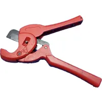 Műanyagcső vágó olló 26mm piros #2