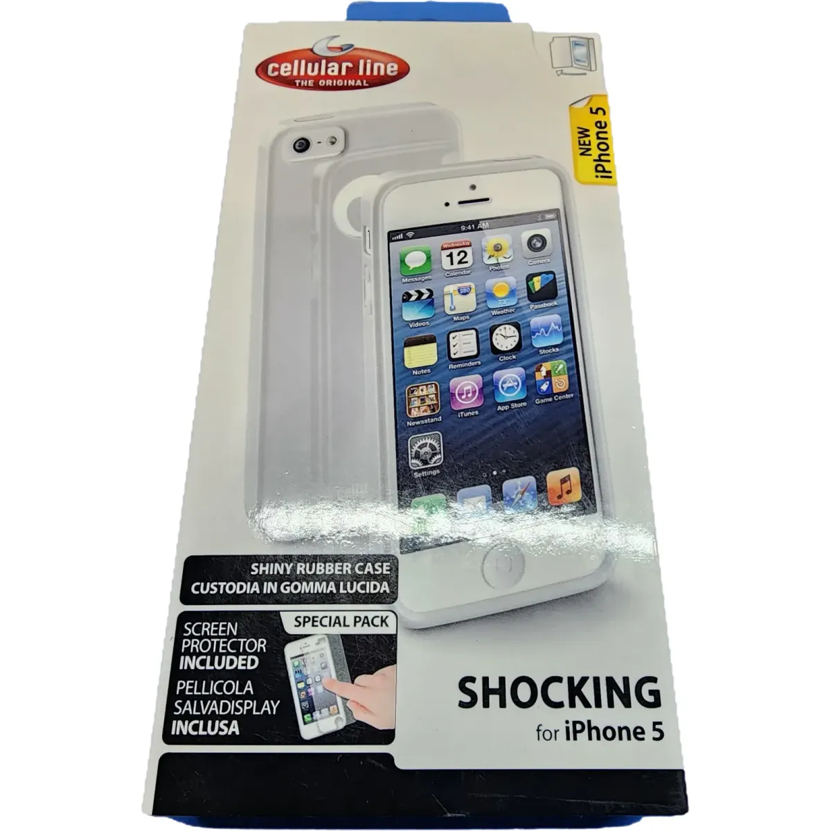 Cellularline iPhone 5/5S/SE gumi tok fehér #2