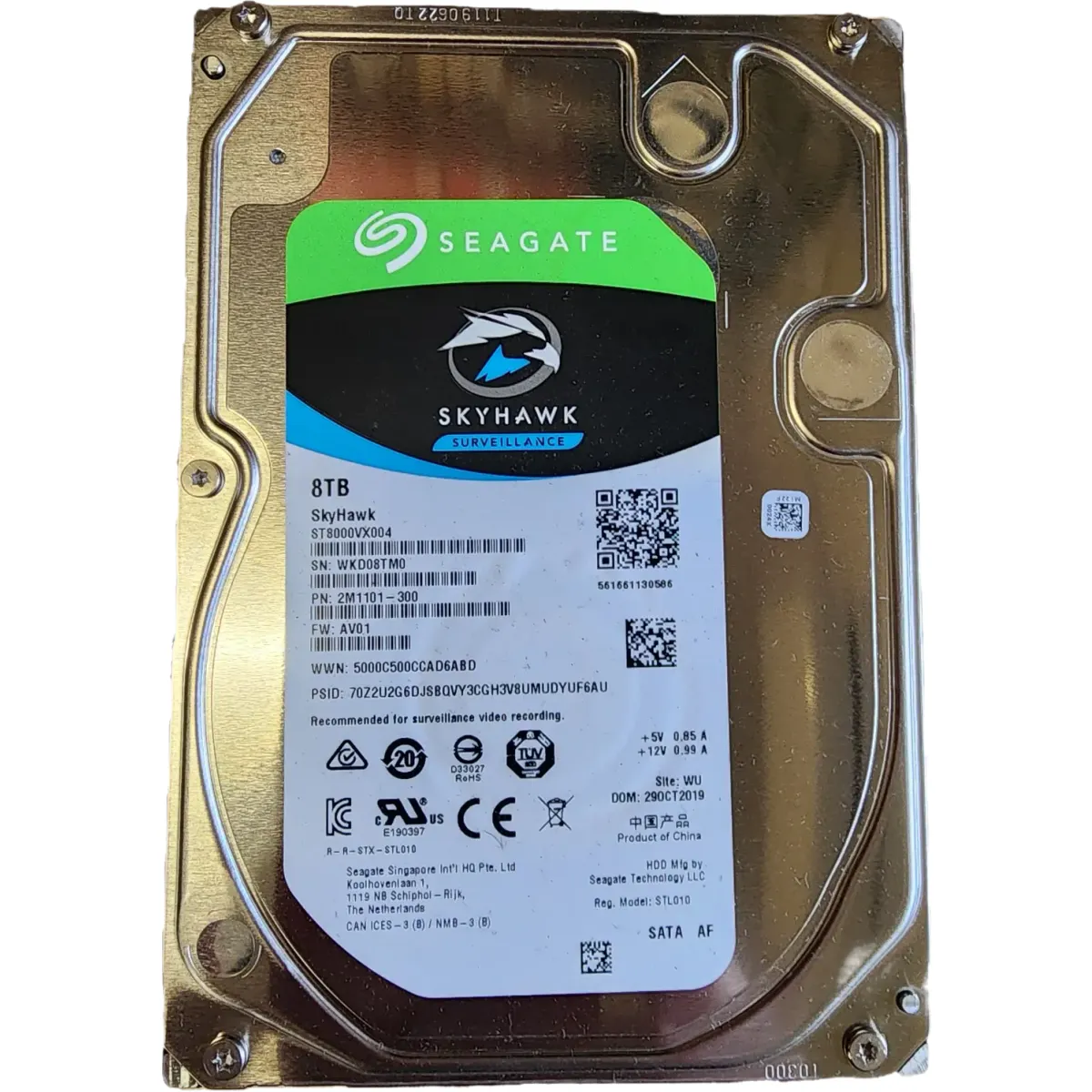 Seagate SkyHawk ST8000VX004 3,5" 8TB HDD merevlemez 7200RPM 256MB #1