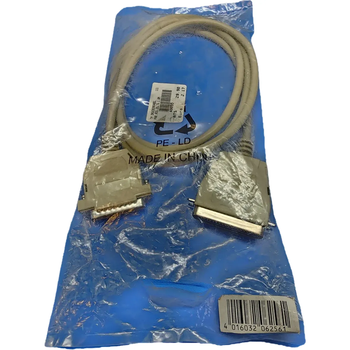 1,8 m-es szabványos 25 tűs nyomtatókábel #1