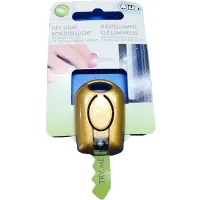 Kulcsra tehető kulcslyuk kereső led lámpa CR1220 arany #1