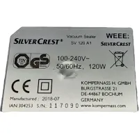 SILVERCREST SV 120 A1 Vákumos Fóliahegesztő fehér #4