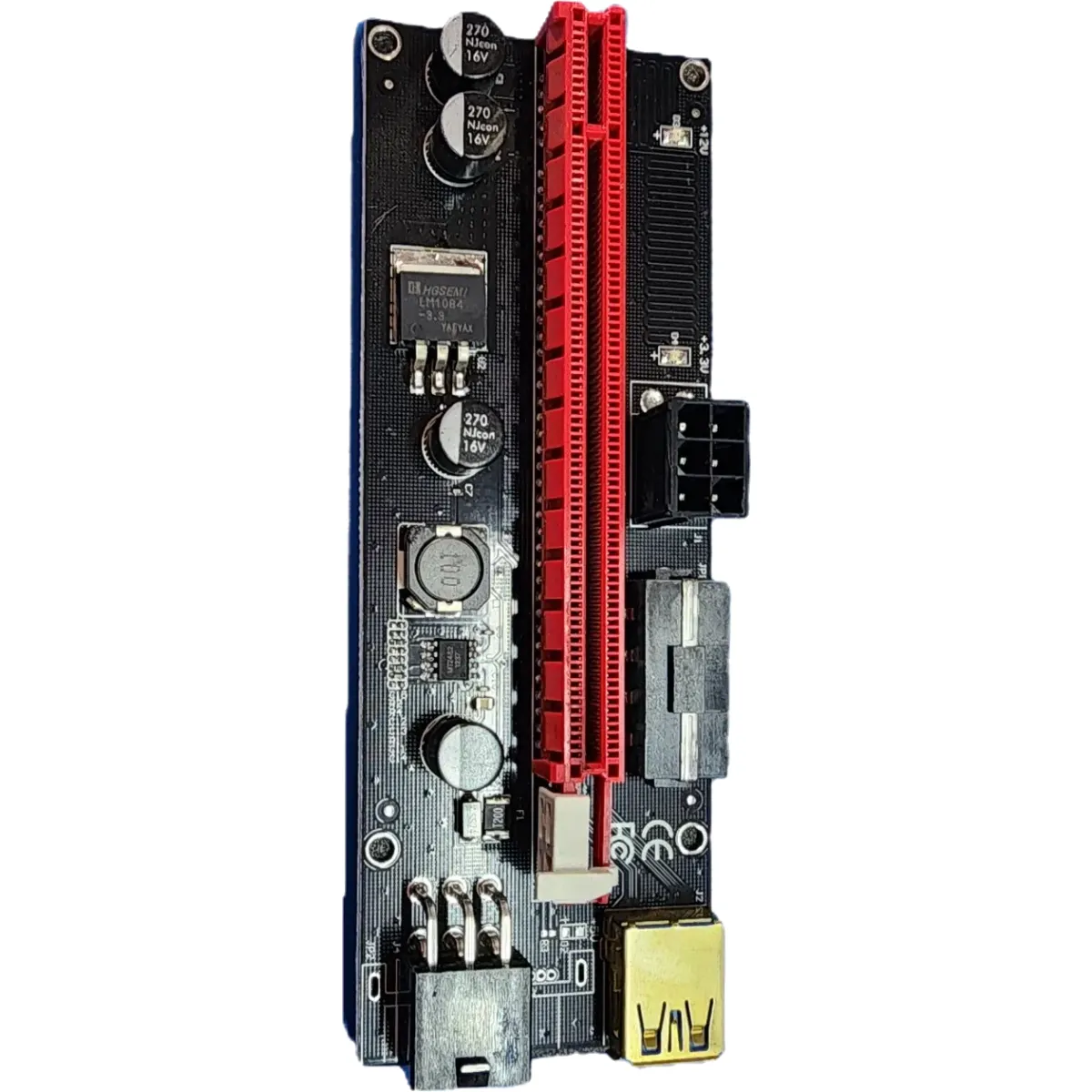 Riser kártya VER 009S PCI-E OEM PCE164P-N08 1x to 16x #1