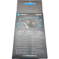 Natec Toucan vezeték nélküli egér 2,4GHz 1600 DPI 10 méter fekete szürke #6
