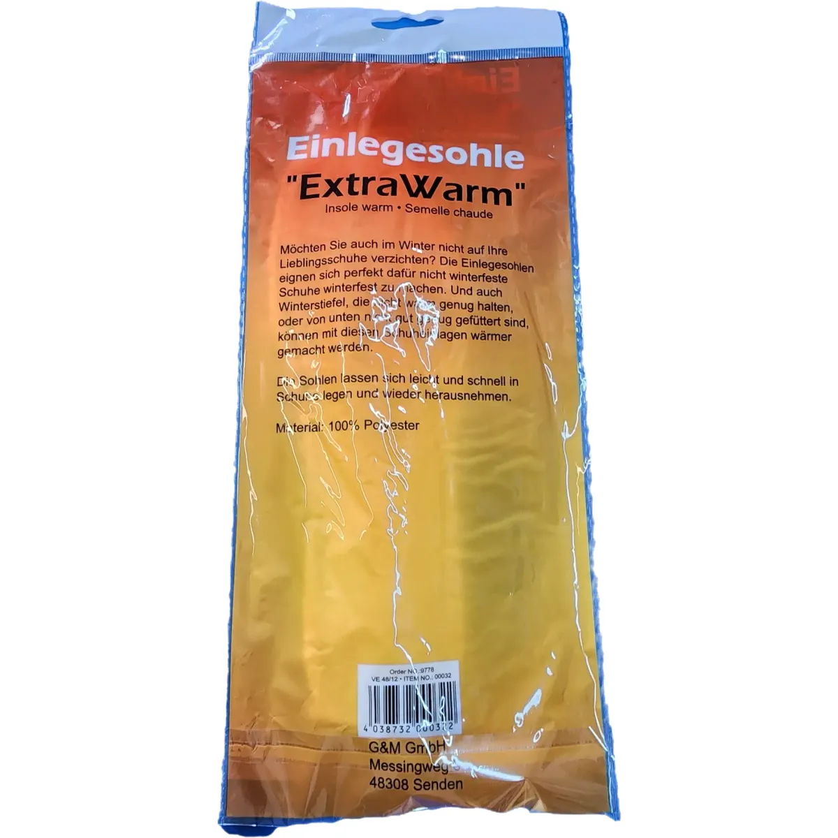 G&M GmbH Extra meleg talpbetét Méret: 37-38 #2