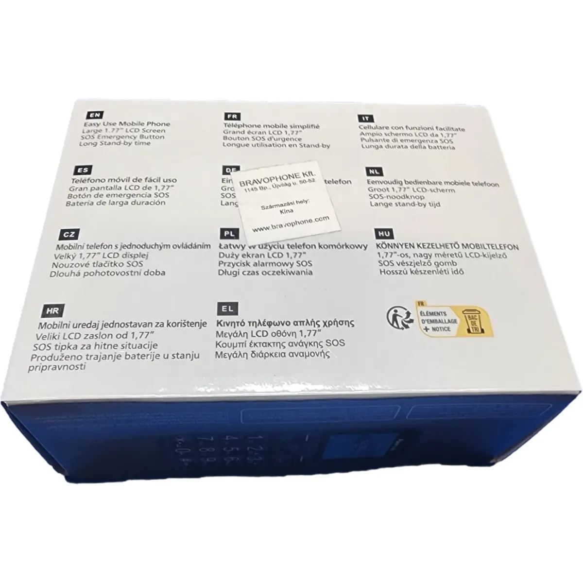 Panasonic KX-TU110EXC Mobiltelefon 1,77" dual SIM kék #7