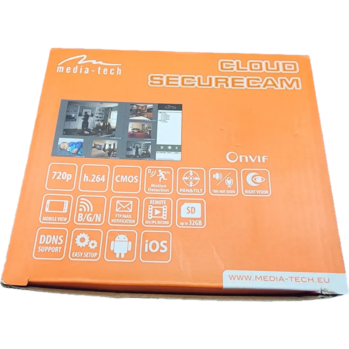 Media-Tech Cloud Wi-fi HD biztonsági kamera (MT4097) #4