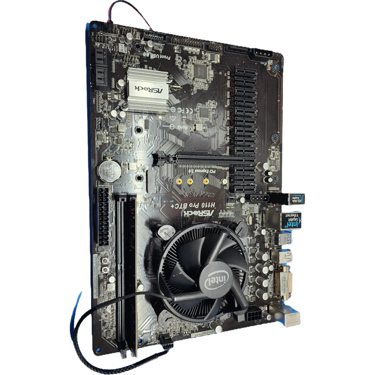 ASRock H110 Pro BTC+ Alaplap Intel Celeron G3930T 1x4GB DDR4 félgép #1