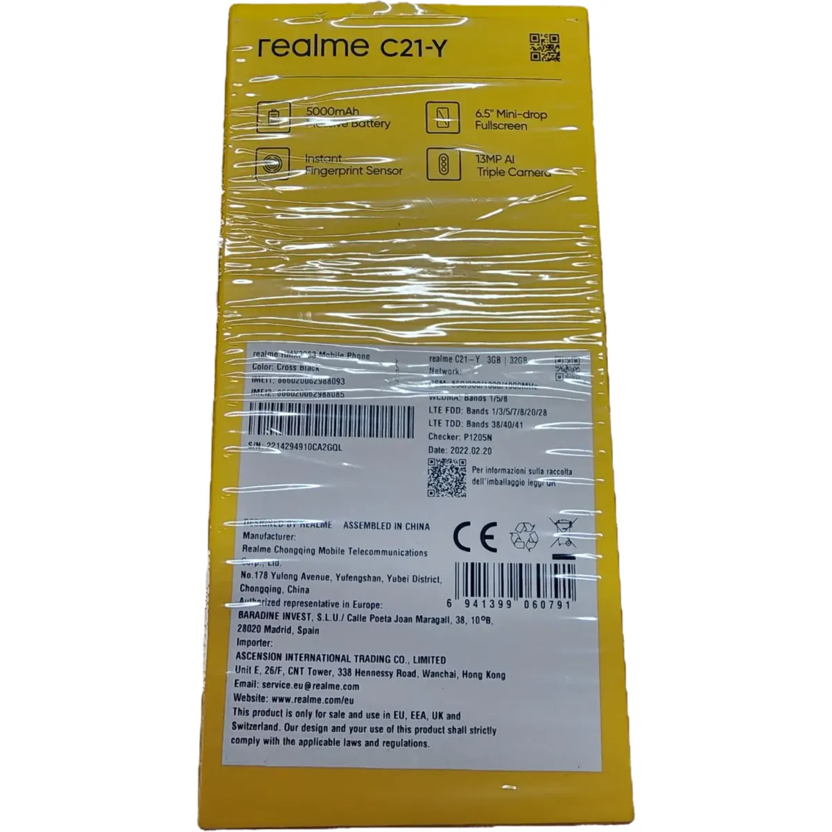 Realme C21Y mobiltelefon 6.5" 3/32GB 4G Dual SIM 5000 mAh fekete #7