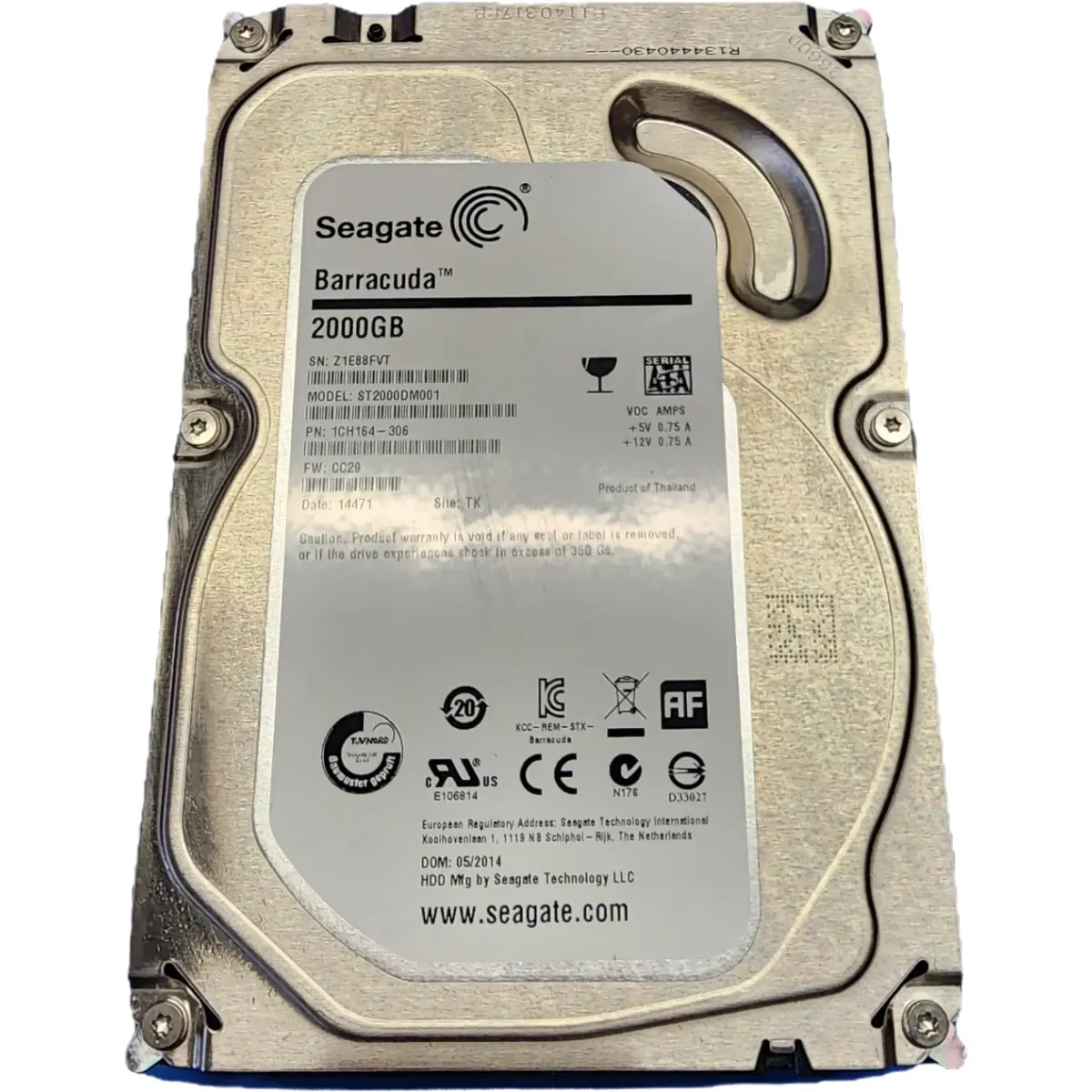 Seagate ST2000DM001 3,5" 2TB HDD merevlemez #1