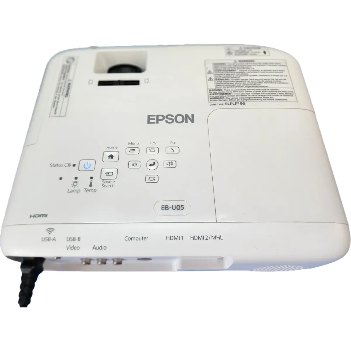 Epson EB-U05 (V11H841040) Projektor 314 üzemóra 3LCD technológia 3.400 Lumen 1920x1200 Full HD HDMI #3
