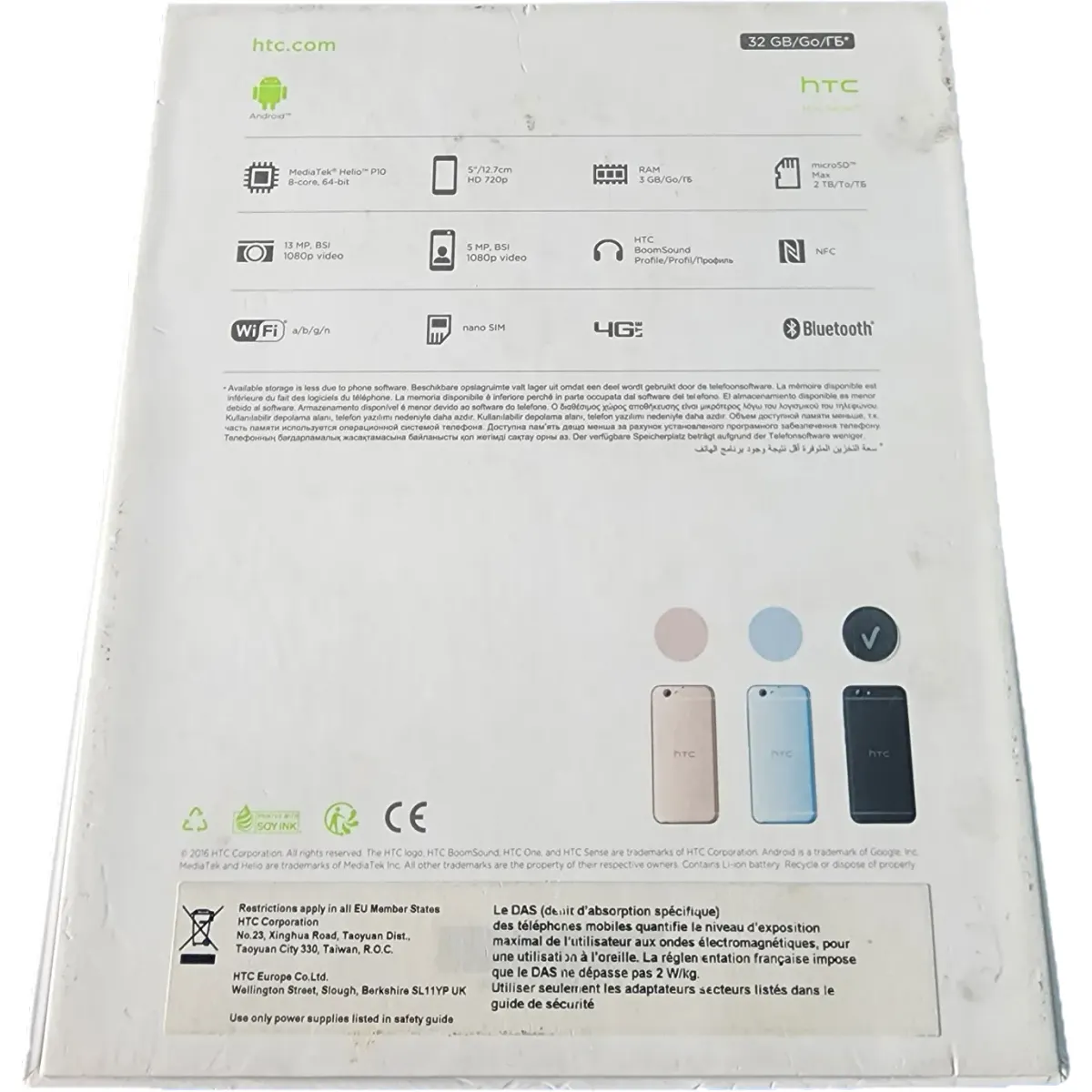 HTC One A9S Mobiltelefon (2PDW200) 5" 3/32GB Dual SIM 2300mAh fekete #2