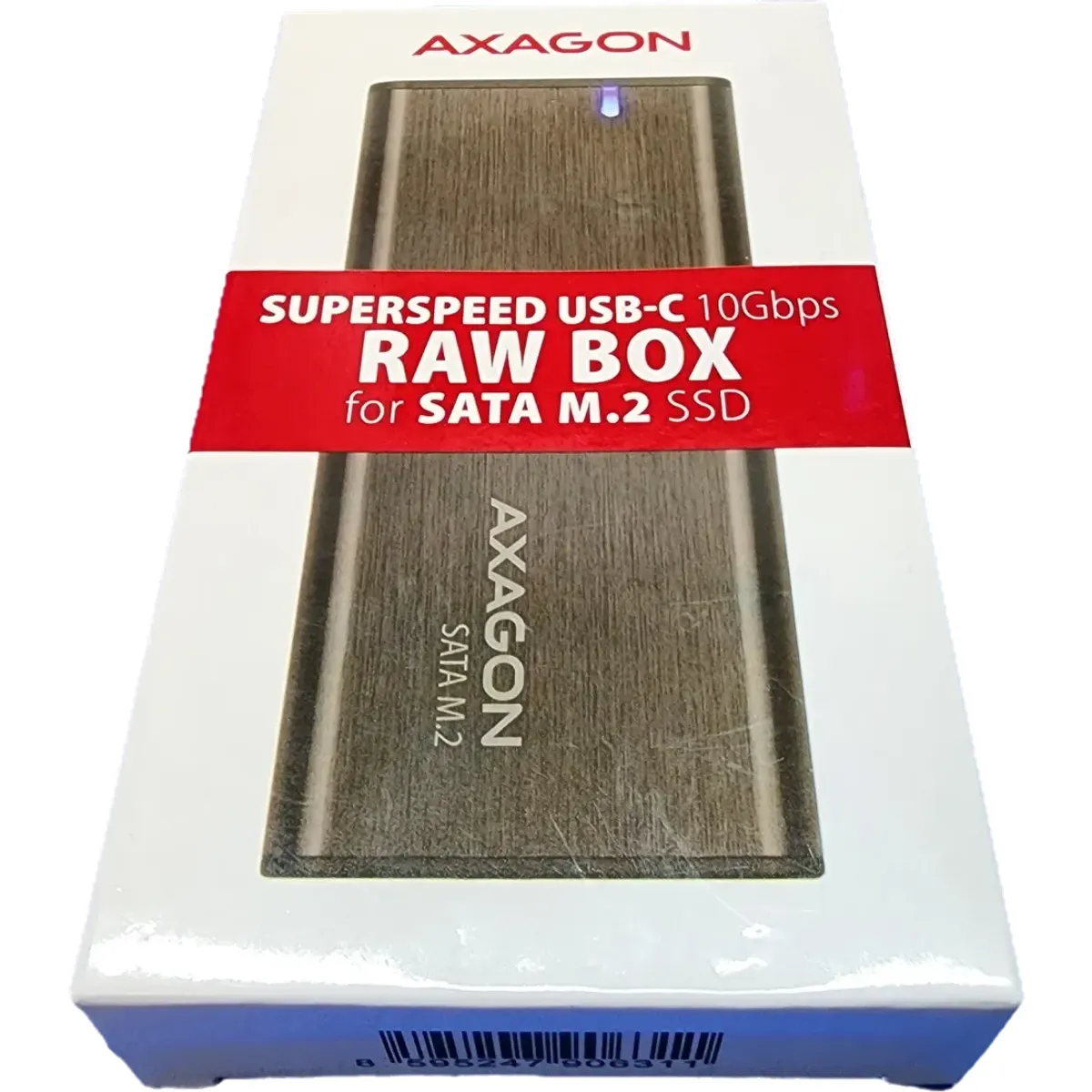 AXAGON EEM2-SBC SuperSpeed+ USB-C - M.2 SATA SSD RAW box #1