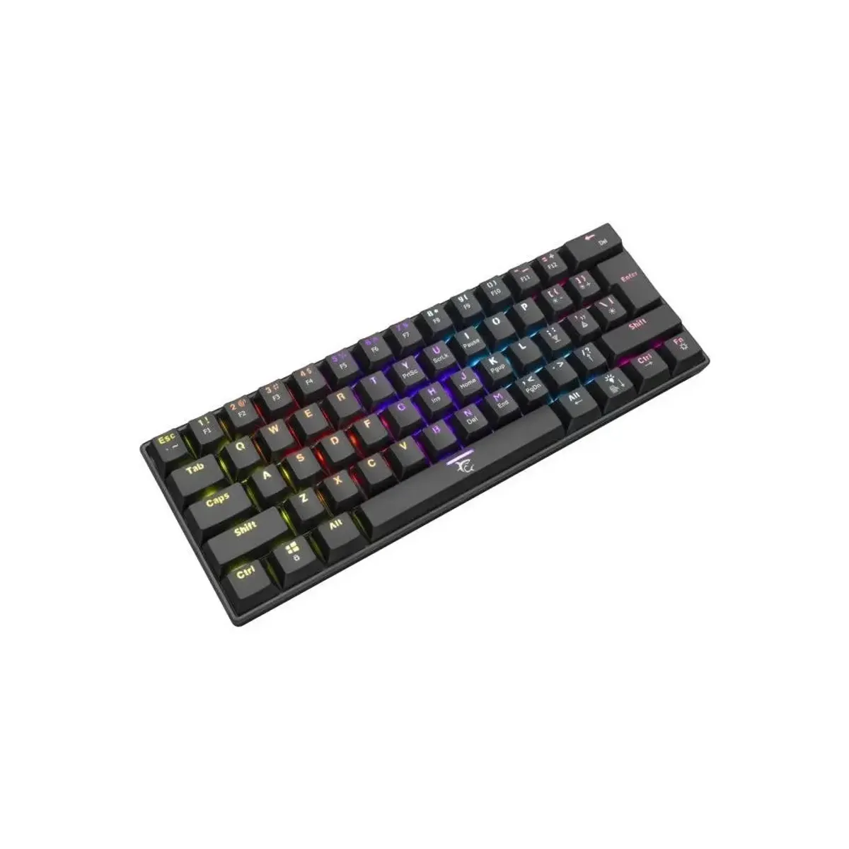 White Shark GK-2022B/BR-HU SHINOBI 60% MAGYAR mechanikus barna switch gamer billentyűzet fekete #2