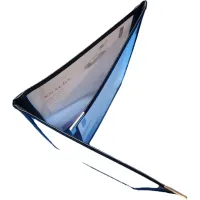 Bistro étlaptartó 3 lapos bőr 17x23cm fekete #3